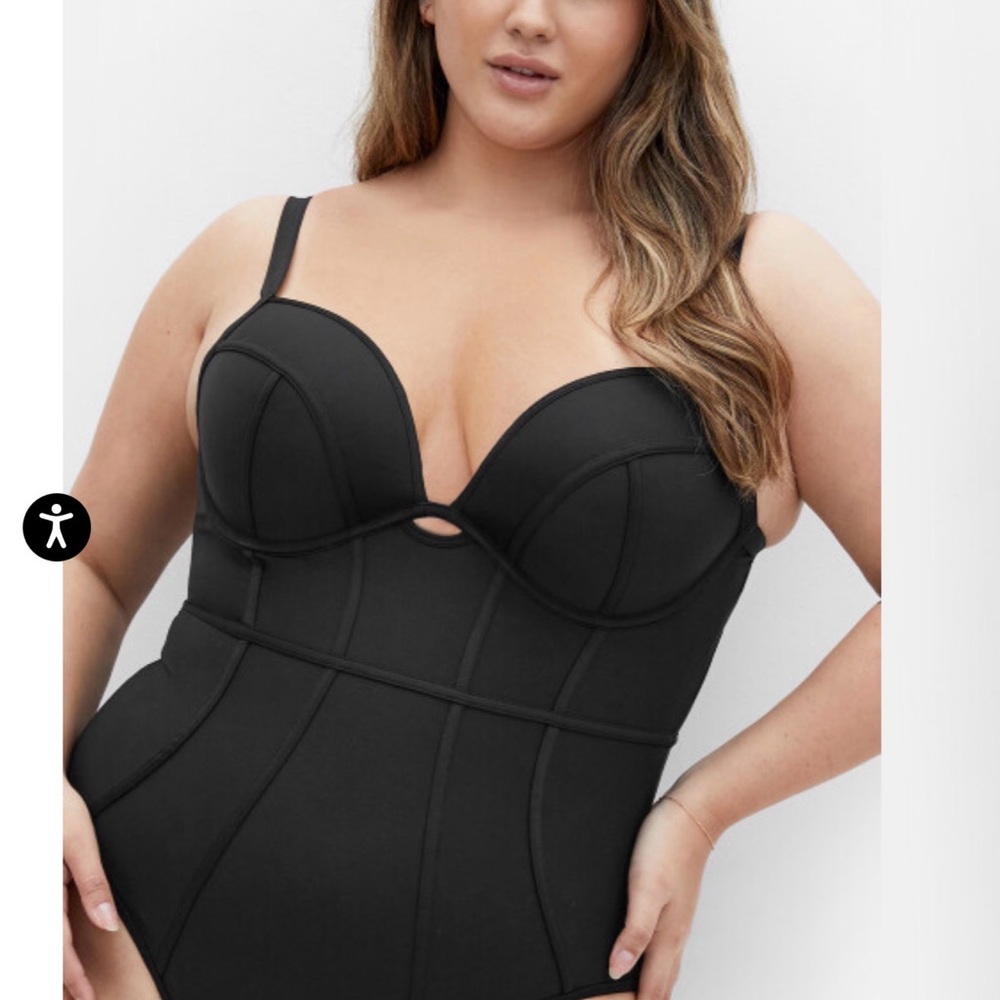 Black One-Piece Swimsuit